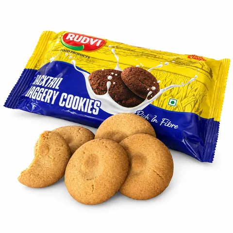 Rudvi jaggery cookies pack with cookies